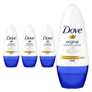 유니레버 도브 데오드란트 롤온 오리지날 40ml (4개)