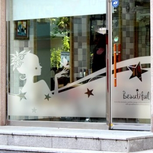 제제데코 창문시트지 유리시트지 / 컷팅 S-A 뷰티 걸01