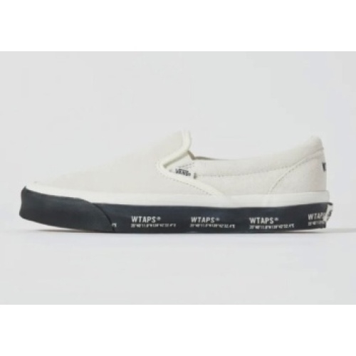 반스 더블탭스 X 볼트 슬립온 화이트 흰검 VN0A45JK20F1 WTAPS X vault Slip on_이미지