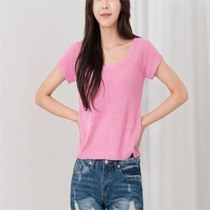 신세계인터내셔날 오노마 ONM 신축 라운드라인 여름 무더위 이너 나시 여성 반팔티 9015243