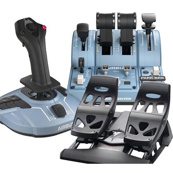 Thrustmaster TCA SIDESTICK AIRBUS EDITION (+QUADRANT, ADD-ON AIRBUS, TFRP 러더)