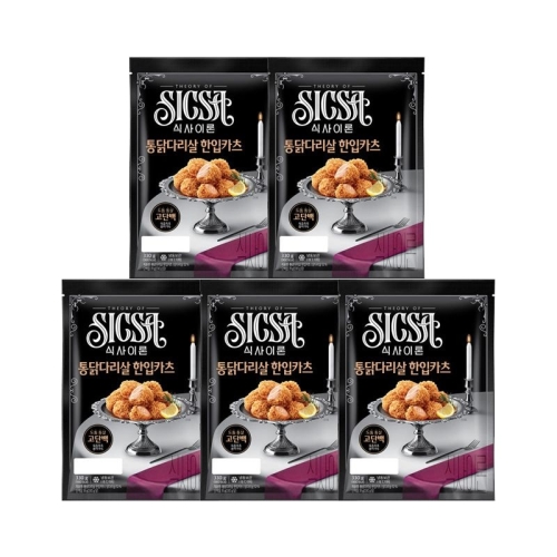 롯데웰푸드 식사이론 통닭다리살 한입 카츠 330g (5개)_이미지