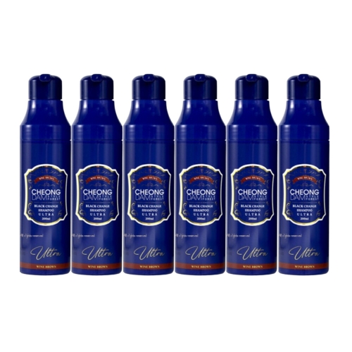 청담스타일 울트라 염색샴푸 와인갈색 200ml (6개)_이미지