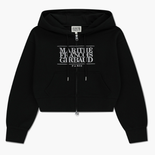 마리떼 W 클래식 로고 크롭 후드집업 B1 MFG45CHD109 BLK BLU OTM_이미지