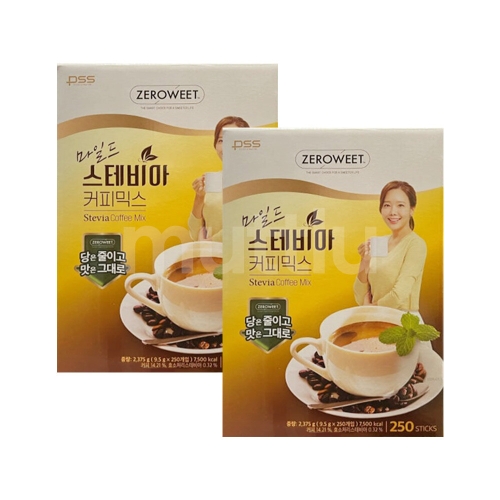 펄세스 마일드 스테비아 커피믹스 250개입 (2개)_이미지