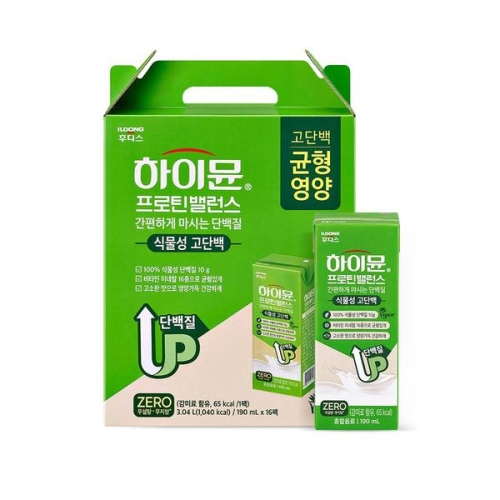 일동후디스 하이뮨 프로틴밸런스 식물성 고단백 190ml