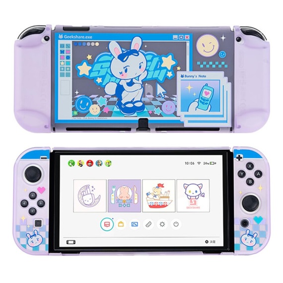 Y2K 닌텐도 스위치 OLED 풀커버 케이스