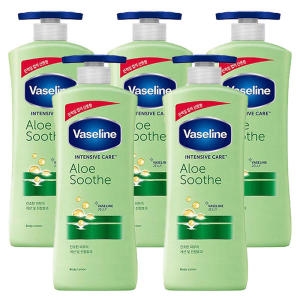바세린 인텐시브 케어 알로에 수드 바디로션 600ml (5개)_이미지