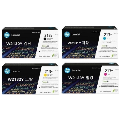 HP 정품 213Y (W2130Y, W2131Y, W2132Y, W2133Y) 4색 세트이미지입니다. 누르면 해당 게시물로 새창이동합니다.