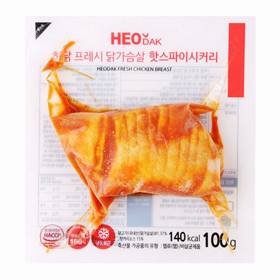 프레시 슬라이스 닭가슴살 핫스파이시커리 100g