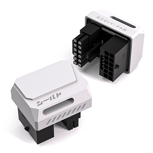 EZDIY-FAB SHIELD 12V-2X6 STD 180도 어댑터 (화이트)_이미지