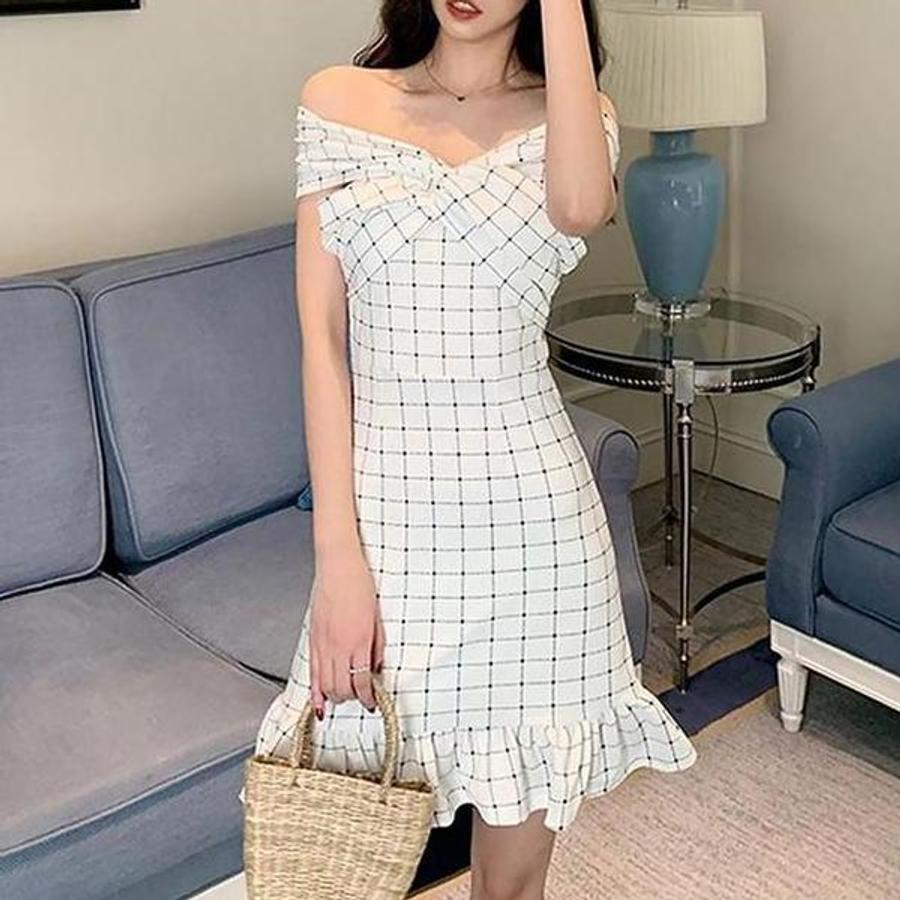 오프숄더 파티 룩 미니 원피스 시선집중 스타일룩 S11432721