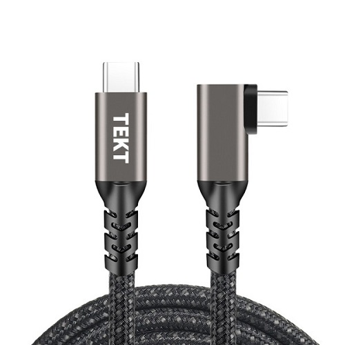 제이앤코아이앤씨 TEKT CC13 USB 3.2 90도 C to C타입 케이블 (1m)_이미지