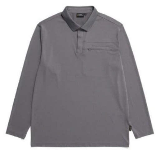 내셔널지오그래픽 G라인 카라넥 긴팔 폴로 티셔츠 N231MTS230