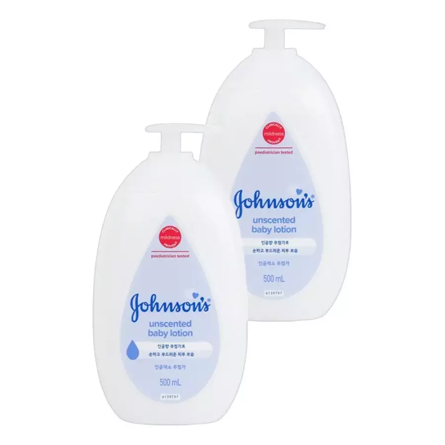 존슨앤존슨 존슨즈베이비 화이트 로션 500ml (2개)