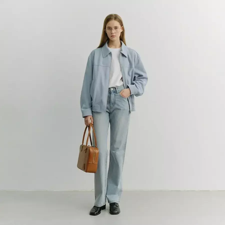 던스트 ESSENTIAL STRAIGHT FULL LENGTH JEANS LIGHT BLUE_UDPA6A217B1_이미지