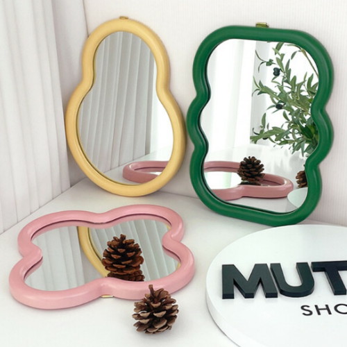 머츠샵 우드 스탠드 캔디 벽거울 화장 탁상거울