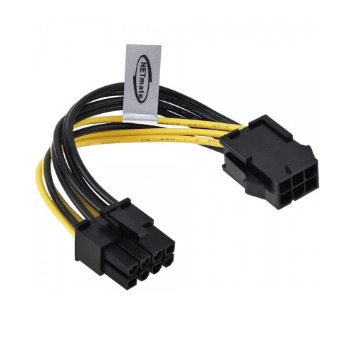 강원전자 NETmate NMP-VGA8PN PCI-E 6핀 to 8핀 케이블 (0.11m)