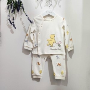 아가방 가을 이월 아기 신생아 선물 푸프렌즈오픈내의 79R117603 아이보리 80_이미지