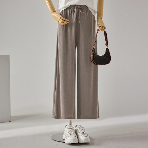 커스텀에이블 잔골지 스트링 와이드 밴딩팬츠_T2604PT028A_이미지