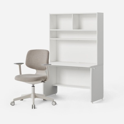 티오 일자 책상세트 5단+티오 책상의자