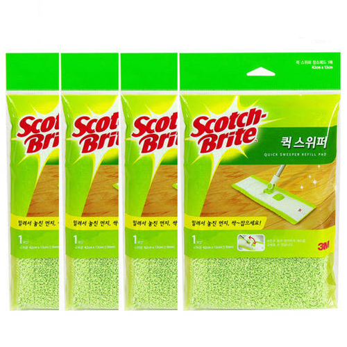 3M 스카치브라이트 퀵스위퍼 리필패드 (4개)_이미지
