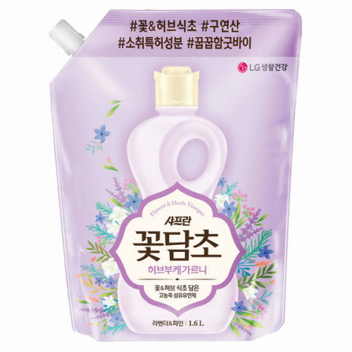 LG생활건강 샤프란 꽃담초 부케가르니 라벤더 리필 1.6L (6개)
