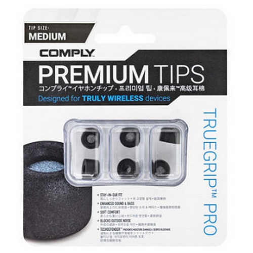 Hearing Compenents Comply 트루그립 프로 오리지널 이어팁 TWR-200-B (M, 3쌍)