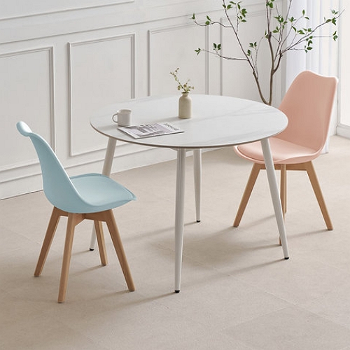 에버 원형 포세린 통세라믹 식탁 1050