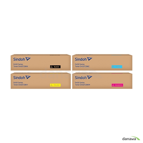 정품 D450T28KK, D450T28KC, D450T28KM, D450T28KY 4색 세트