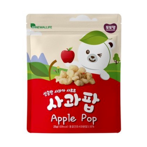 또또맘 콘스낵 사과팝 25g (1개)_이미지