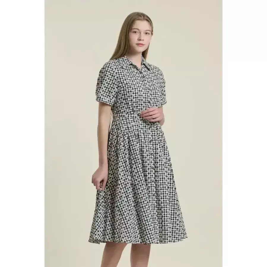 BCBG 바비 자수 원피스 B6B3O601DG