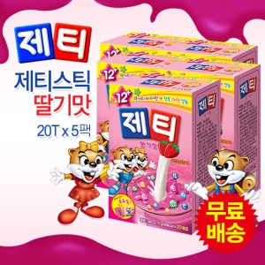 동서식품 제티 딸기맛 17g 20개입 (5개)