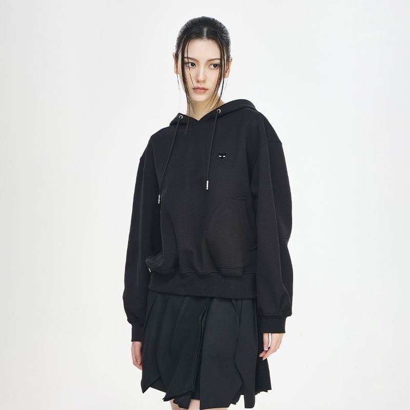 송지오 우먼 지제로 팬서 클래식 후드 블랙 WI2TS824BK