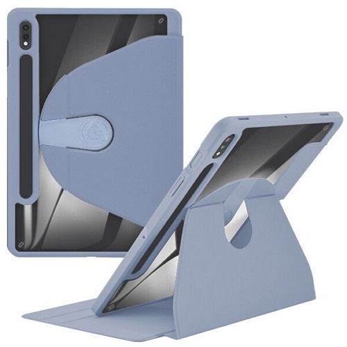 갤럭시탭S10 플러스 360도 회전 펜슬수납 심플 가죽 케이스