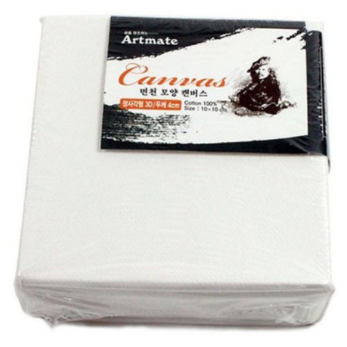정사각형 모양 면천 캔버스 3D 10x10cm