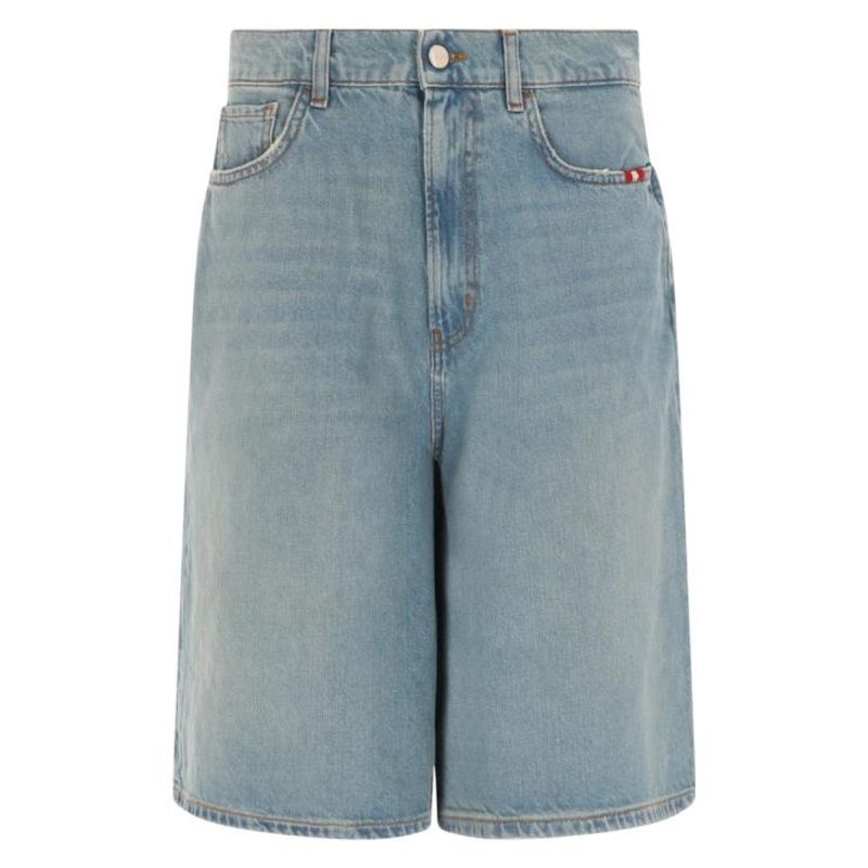아미 시 숏팬츠 AMD171D743 A008C0999 DENIM_이미지