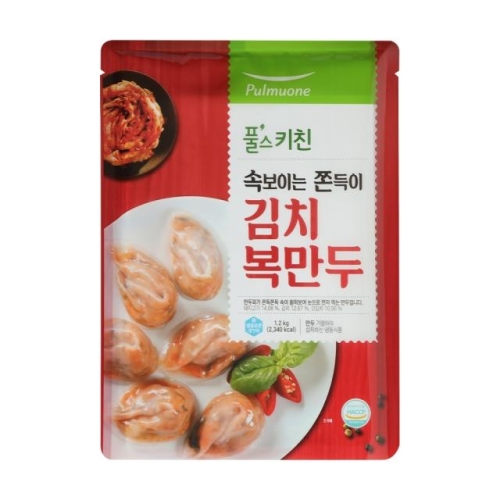 풀무원 풀스키친 속보이는 쫀득이 김치복만두 1.2kg (1개)_이미지