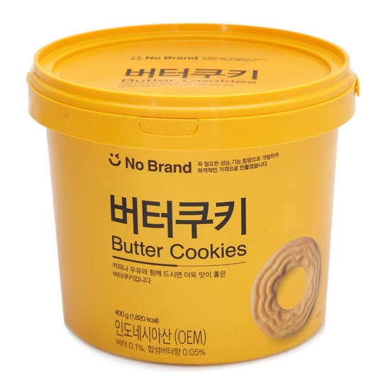 노브랜드 노브랜드 고소한 버터쿠키 (400g 버킷통)