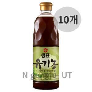 샘표 유기농 자연콩 양조간장 860ml (10개)_이미지