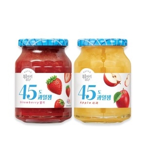 45도 딸기잼 350g + 45도 사과잼 350g