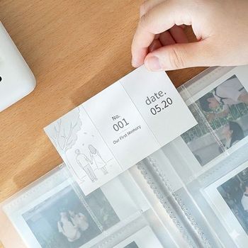 NIVORY 명함집 카드 미니 바인더 3칸 240매 포토카드_이미지