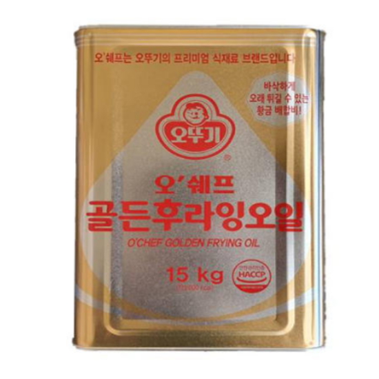 오뚜기 골든후라잉오일 15kg이미지입니다. 누르면 해당 게시물로 새창이동합니다.