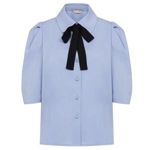 케미츠 타이 블라우스 LGBLPE9700/블루,화이트
