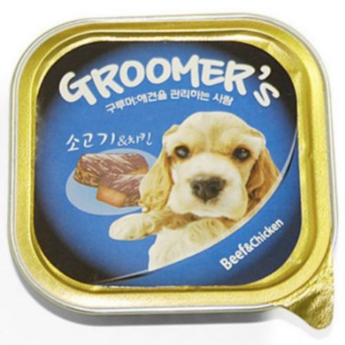 케미텍 그루머스 독 소고기&치킨 100g (12개)_이미지