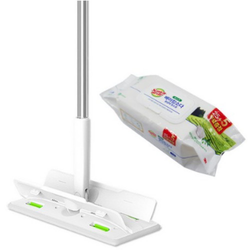 올터치 더블액션 막대걸레 대형 + 베이킹소다 물걸레청소포 대형 25매