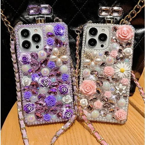 아이폰17 프로 맥스 럭셔리 명품 퍼퓸 바드 스트랩 케이스