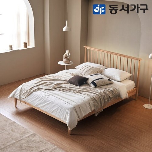 동서가구 피츠 벨리타 원목 LED침대 Q (55TCL텍스독립)_이미지