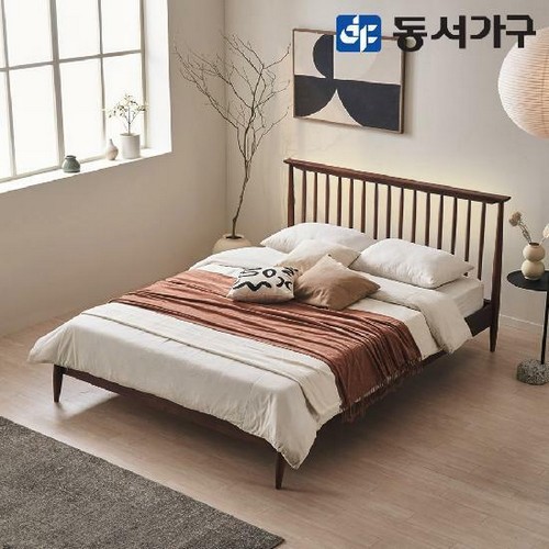 동서가구 피츠 벨리타 원목 LED침대 Q (55TCL텍스독립)_이미지