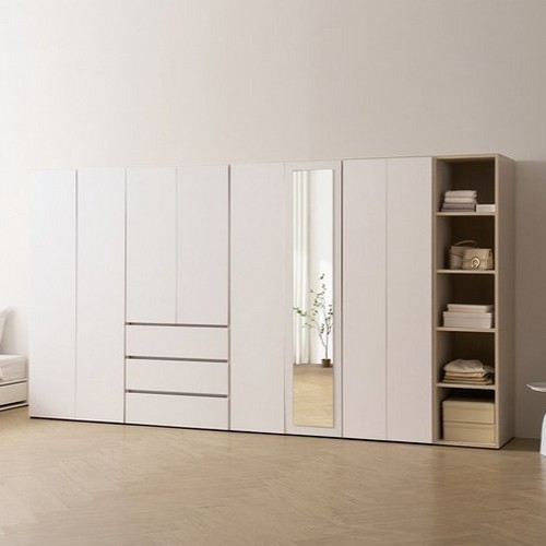 바로방가구 이븐 터치 빅수납 서랍 옷장 세트 2400_이미지